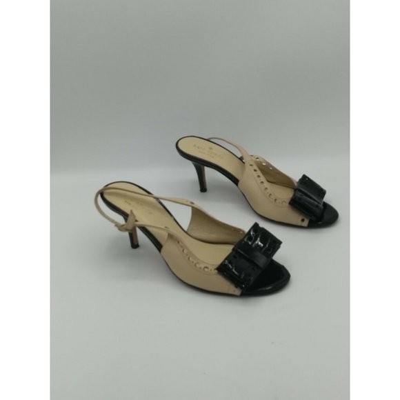 Kate Spade Color block Slingback Peep Toe Heels